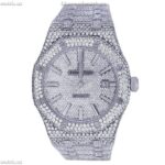 Audemars Piguet Full Iced Out Moissanite Diamond Men Watch, Stainless Steel White Gold 42mm Men Watch (1)
