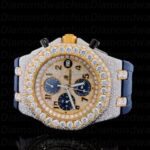 Audemars Piguet Full Iced Out Yellow & White Gold Plated Moissanite Diamond Men Watch (4)