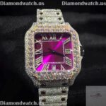 Cartier Moissanite Diamond Men Watch (1)