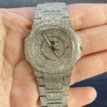 Patek Philippe Geneve Round Moissanite Diamond Men Automatic Watch (1)