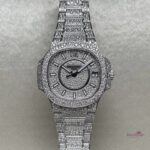 Patek Philippe Geneve Round Moissanite Diamond Men Automatic Watch (1)