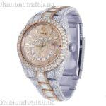 Rolex Sky Dweller Baguette & Round Moissanite Diamond Men Watch (6)