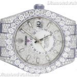 Rolex Sky Dweller Round Moissanite Diamond Men Watch, (3)