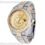 Rolex Sky Dweller Round Moissanite Diamond Men Watch (4)