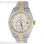 Rolex Sky Dweller Round Moissanite Diamond Men Watch (4)