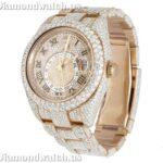Rolex Sky Dweller Round Moissanite Diamond Men Watch (4)