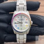 Rolex White Dial Moissanite Diamond Iced Out Men Watch (6)