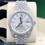 Rolex White Moissanite Diamond Iced Out Men Watch (2)