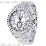 Rolex Yatch Master Round Moissanite Diamond Men Watch (7)
