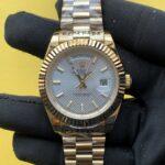 Rolex Day-Date 40MM Diagonal Motif Dial Yellow Gold Watch