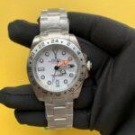 Rolex Men's Explorer II Steel 42mm White Dot Dial Watch 216570 (1)