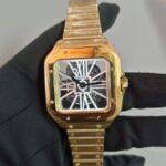 Cartier Santos de Cartier Rose Gold Skeleton 40MM Stainless Steel Men’s Watch WHSA0016 (2)