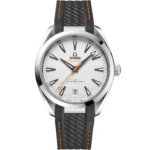Omega Seamaster Aqua Terra White Dial 150m Rubber Strap Men’s Watch