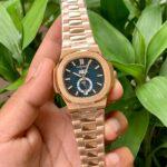 Patek Philippe Nautilus Annual Calendar Moon Phase Rose Gold Blue Dial 57261A-001 Men’s Wrist Watch (2)