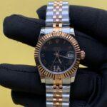 Rolex Lady-Datejust 31MM Roman Black Dial Fluted Bezel Jubilee Bracele 278271 (1)
