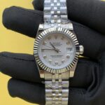 Rolex Lady-Datejust 31MM White Diamond Dial Fluted Bezel Jubilee Bracele (1)